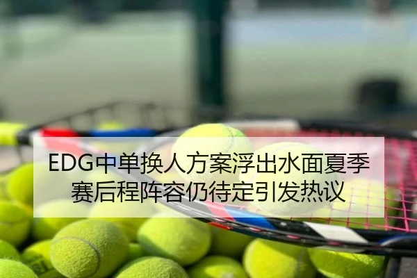 EDG中单换人方案浮出水面夏季赛后程阵容仍待定引发热议